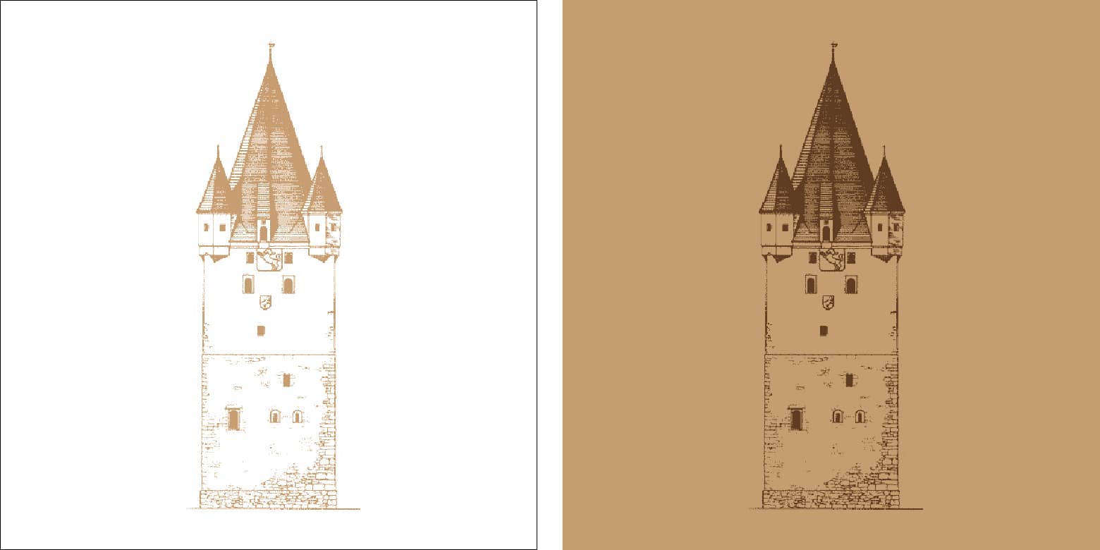 Grafik Haager Schlossturm