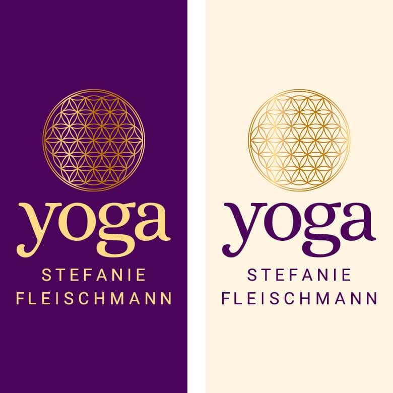 Logo-Varianten yoga Stefanie Fleischmann